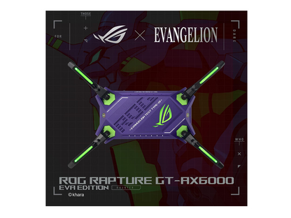 ASUS ROG Rapture GT-AX6000 EVA Edition Dual-Band WiFi 6 Gaming Router, Dual 2.5G WAN/LAN ports, WAN aggregation, Triple-Level Game Acceleration, AiMesh Compatible
