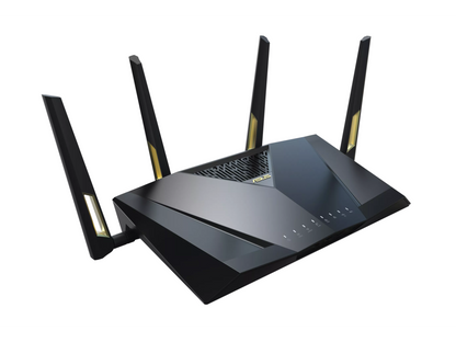ASUS RT-AX88U PRO AX6000 Dual Band WiFi 6 Router, Dual 2.5G Port, WPA3, Parental Control, Adaptive QoS, Port Forwarding, WAN aggregation, lifetime internet security and AiMesh support