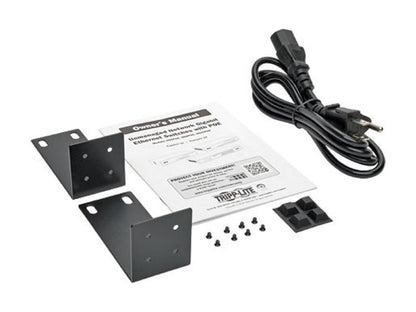 Tripp Lite 8-Port Rack-Mount/Desktop Gigabit Ethernet Unmanaged Switch with PoE, 10/100/1000 Mbps, 1URM (NG8POE)