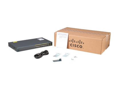 CISCO Catalyst 2960 2960-24TC-S(WS-C2960+24TC-S) Managed Plus 24 + 2 T/SFP LAN LiteSwitch