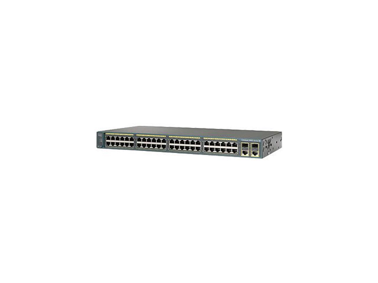 CISCO Catalyst WS-C2960+48TC-S Managed Switch