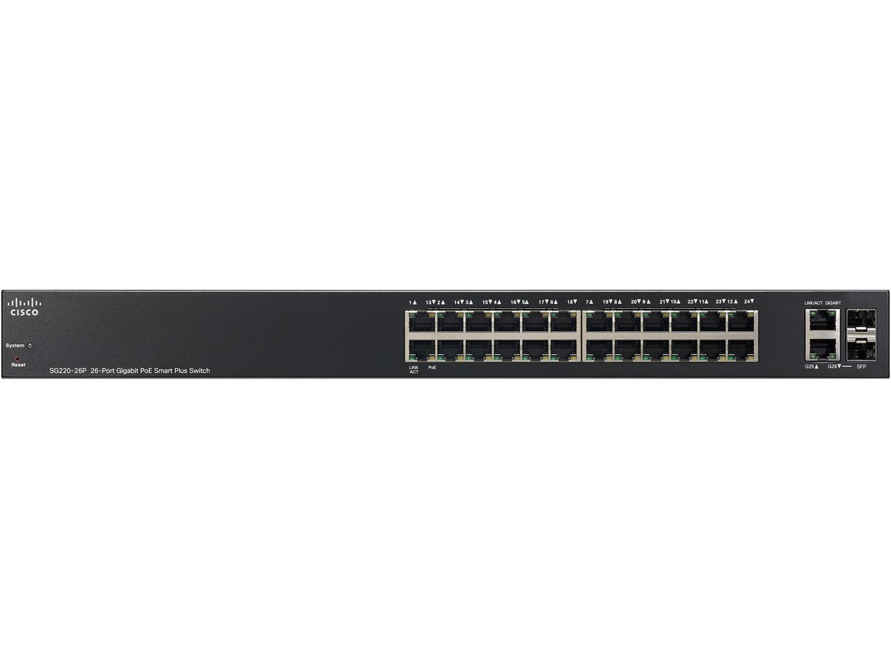 Cisco Small Business SG220-26P 26-Port Gigabit PoE Smart Plus Switch