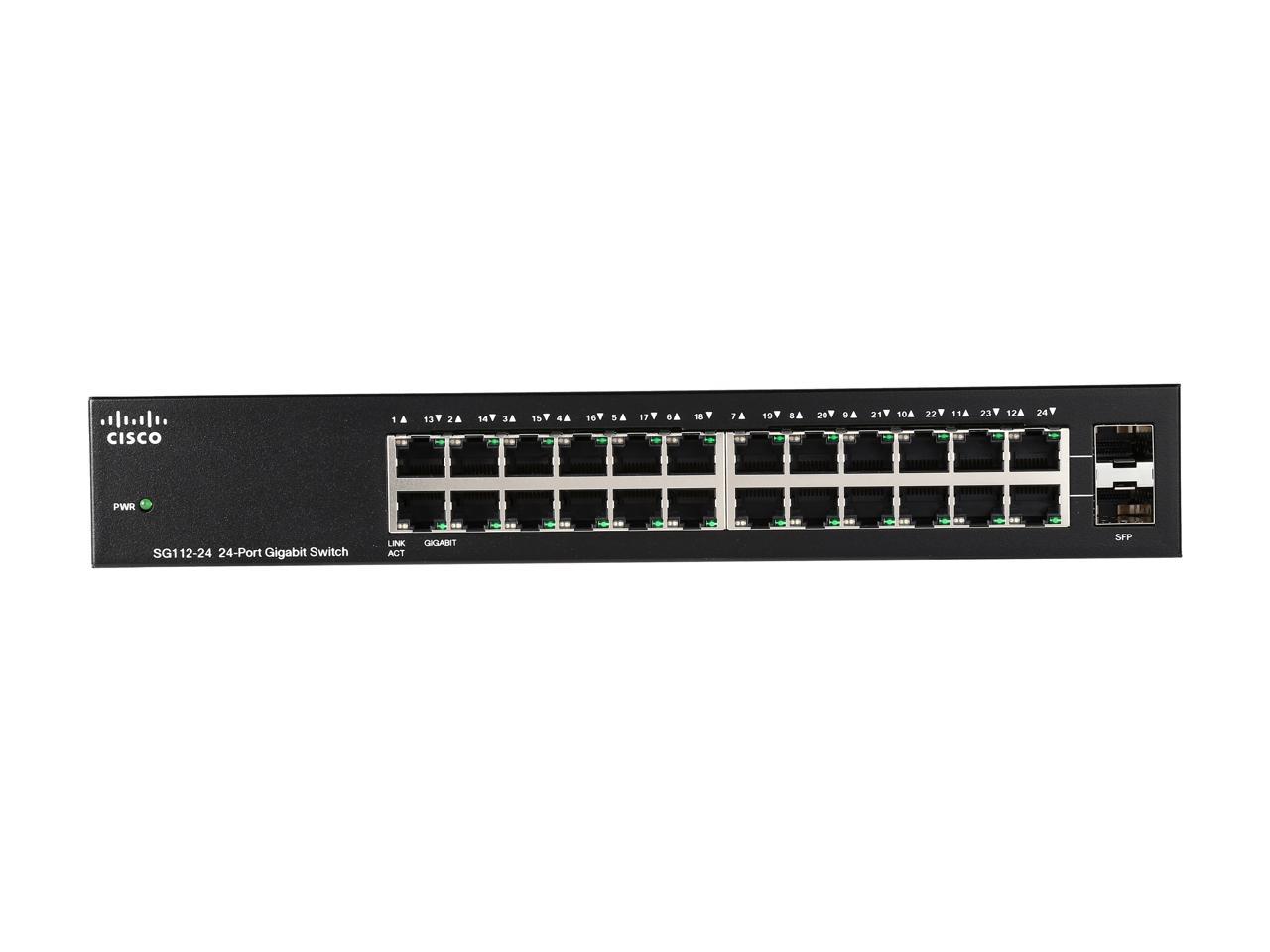 CISCO SG112-24 Compact 24-Port Unmanaged Gigabit Switch