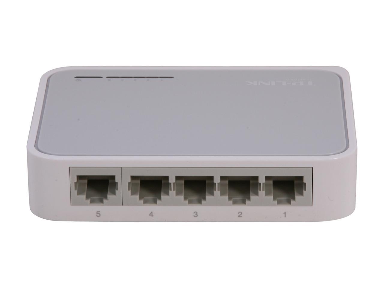 TP-LINK TL-SF1005D 10/100Mbps 5-Port Unmanaged Desktop Switch, Power-Saving