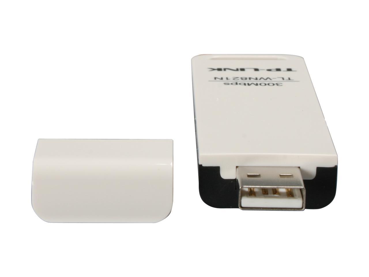 TP-LINK TL-WN821N Wireless N300 USB Adapter, 300 Mbps, w/ WPS Button IEEE 802.1b/g/n, WEP / WPA / WPA2, Plug & Play in Windows 10 (32 bit & 64 bit)