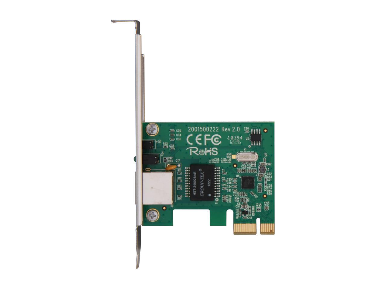 TP-Link 10/100/1000Mbps Gigabit Ethernet PCI Express, PCIE Network Adapter / Network Card / Ethernet Card for PC, Win10 supported (TG-3468)