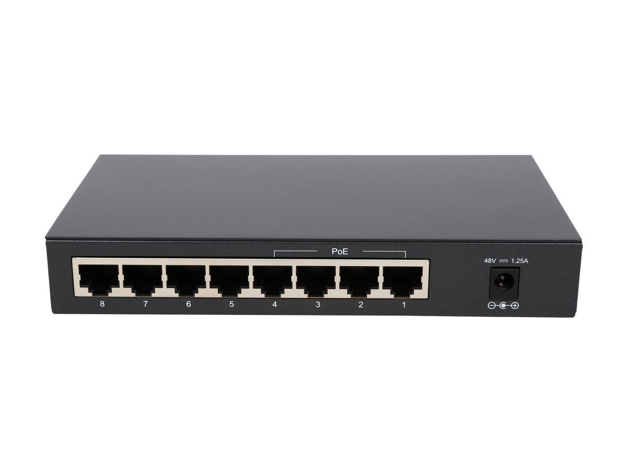 TP-LINK TL-SF1008P 10/100Mbps 8-Port PoE Switch, 4 PoE Ports, Metal case