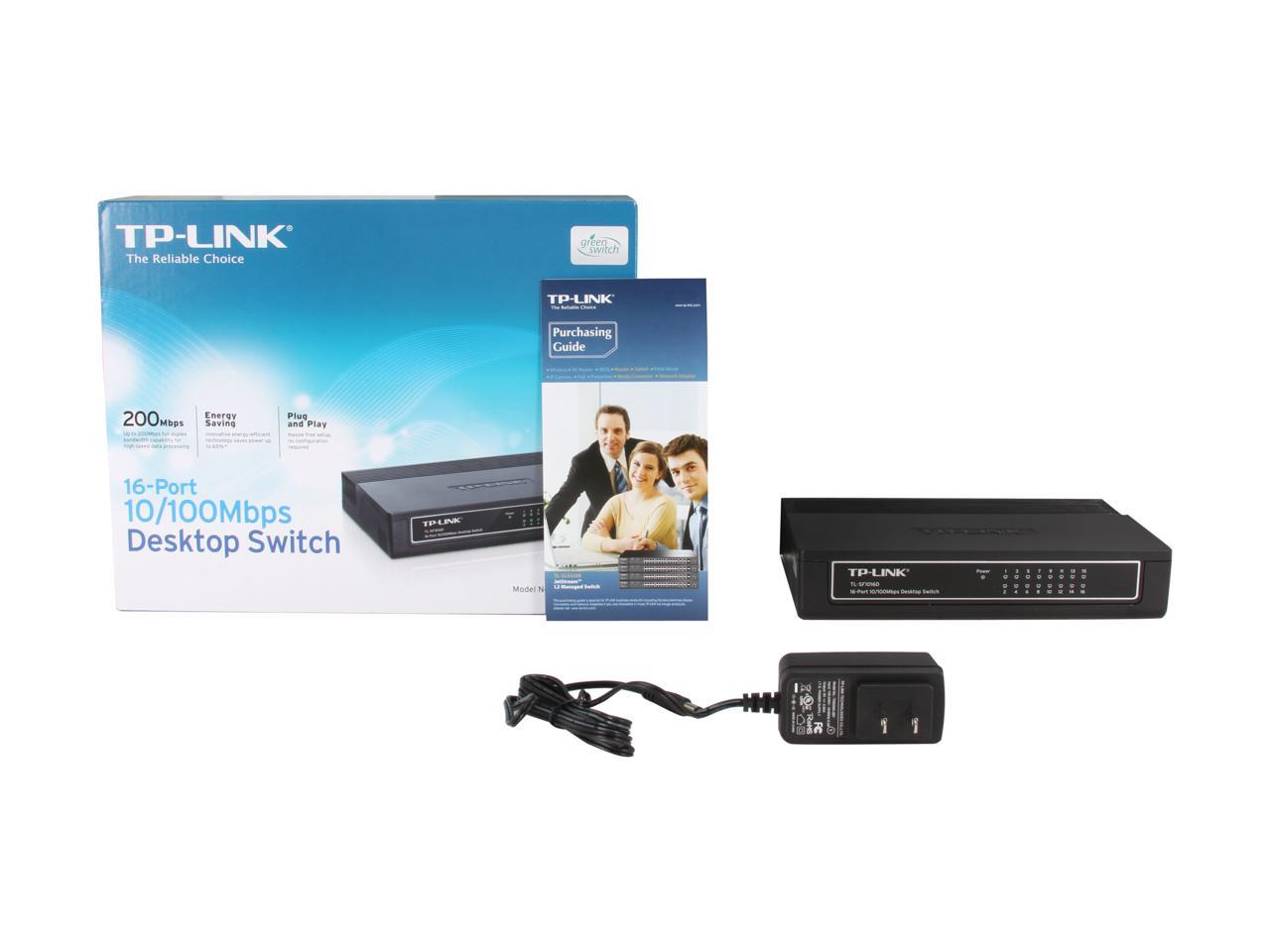 TP-Link TL-SF1016D Smart 16-Port Desktop Switch