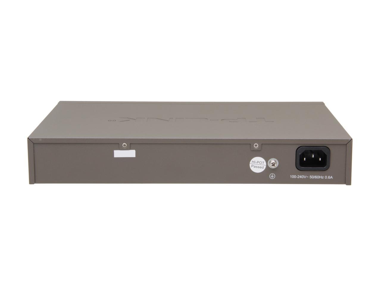 TP-LINK TL-SF1016DS 10/100Mbps 16-Port Unmanaged Switch, Metal Case, Power-Saving