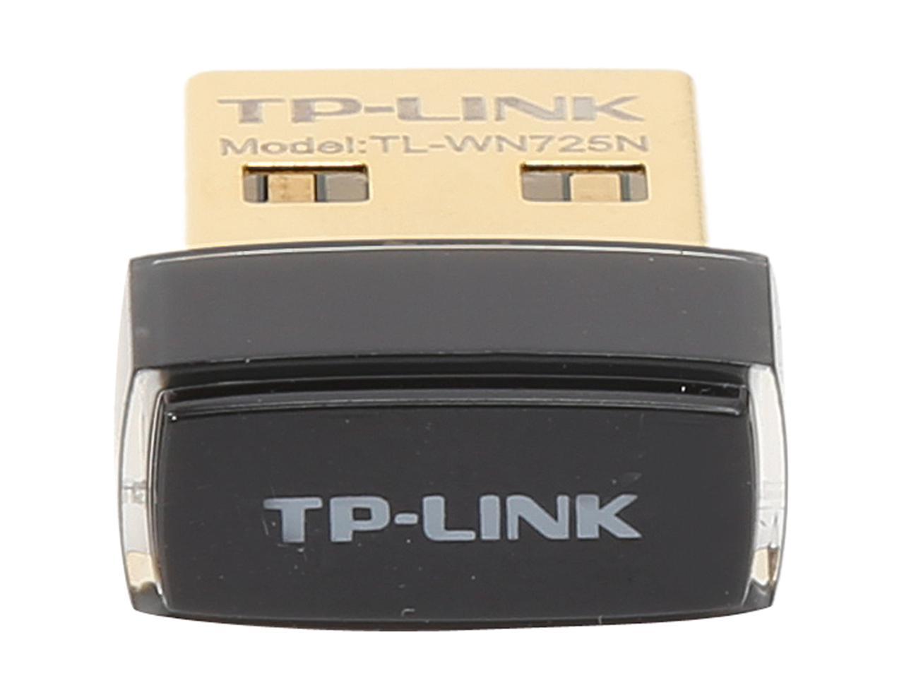 TP-LINK TL-WN725N Nano Wireless N150 Adapter, 150Mbps, IEEE 802.11b/g/n, WEP, WPA / WPA2, Plug & Play in Windows 10 (32 bit & 64 bit)
