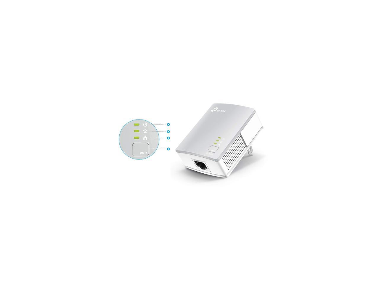 TP-Link AV600 Powerline Ethernet Adapter - Plug & Play, Power Saving, Nano Powerline Adapter (TL-PA4010 KIT)