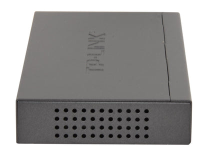 TP-Link 8 Port Poe Gigabit Switch | 4 Port Poe 55W | 802.3AF Compliant | Shielded Ports | Traffic Optimization | Plug and Play | Sturdy Metal (TL-SG1008P), Black