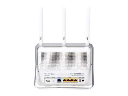 TP-LINK Archer C8 AC1750 Dual Band Wireless AC Gigabit Router, 2.4 GHz 450 Mbps+5 GHz 1350 Mbps, 1 x USB 2.0 Port & 1 x USB 3.0 Port, IPv6, Guest Network