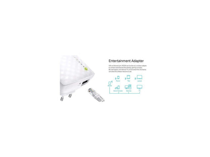 TP-LINK RE200 AC750 Universal Wireless Dual Band Range Extender (Wall Plug)