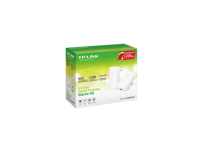TP-Link AV1200 Powerline Ethernet Adapter - Gigabit Port, Plug&Play, Power Saving(TL-PA8010 KIT)