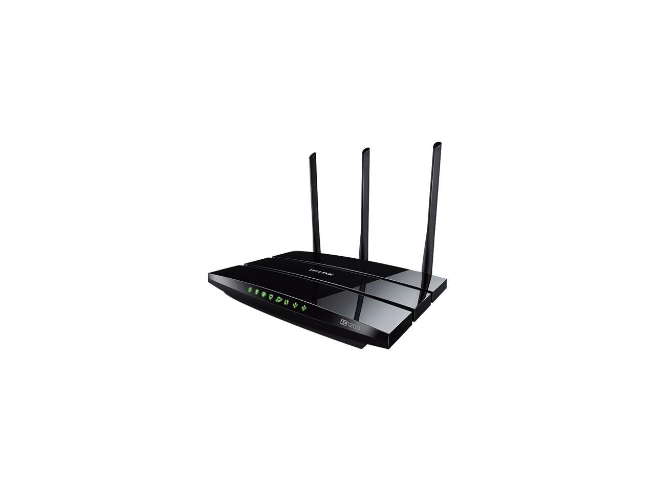 TP-LINK Archer C1200 Dual Band Wireless AC1200 Gigabit Router, Three Antennas, One USB ports