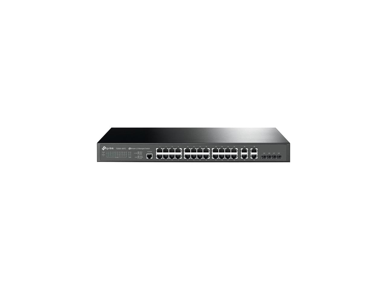 TP-Link T2500-28TC/TL-SL5428 Managed JetStream 24-Port 10/100Mbps + 4-Port Gigabit L2 Managed Switch