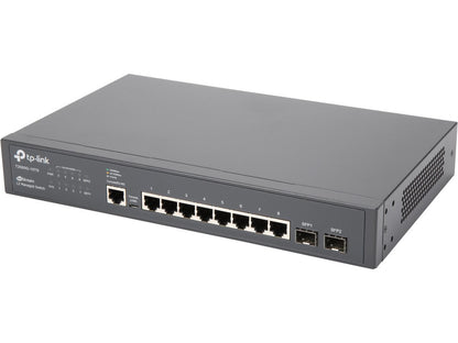 TP-LINK T2500G-10TS JetStream 8-Port Gigabit L2 Managed Switch with 2 SFP Slots