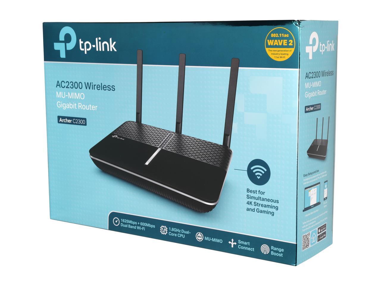 TP-Link AC2300 Wireless Wi-Fi Router, Powerful 1.8 GHz Dual-Core Processor, 802.11ac Wave 2 MU-MIMO (Archer C2300)
