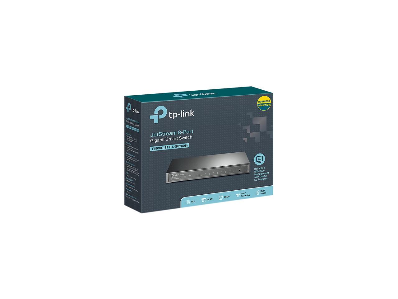 TP-Link T1500G-8T Smart JetStream 8-Port Gigabit Smart Switch