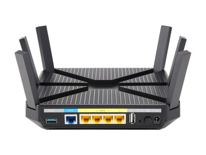 TP-Link AC4000 Smart WiFi Router - Tri Band Router, MU-MIMO, VPN Server, Advanced Security by Homecare, Beamforming, Link Aggregation, Rangeboost, Works with Alexa(Archer A20)