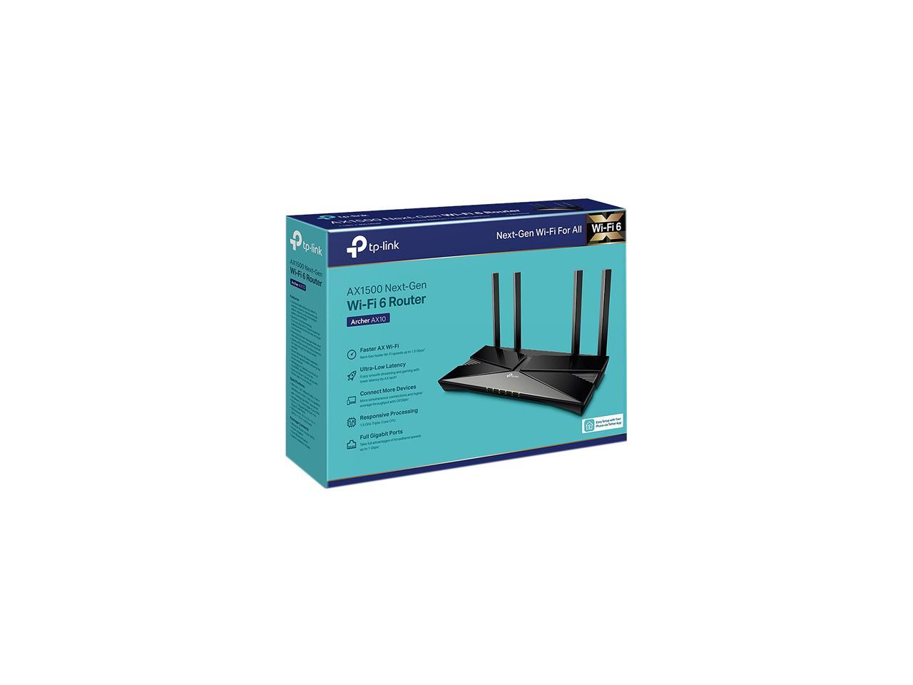 TP-Link AX1500 Wi-Fi 6 Dual-Band Router (Archer AX10)