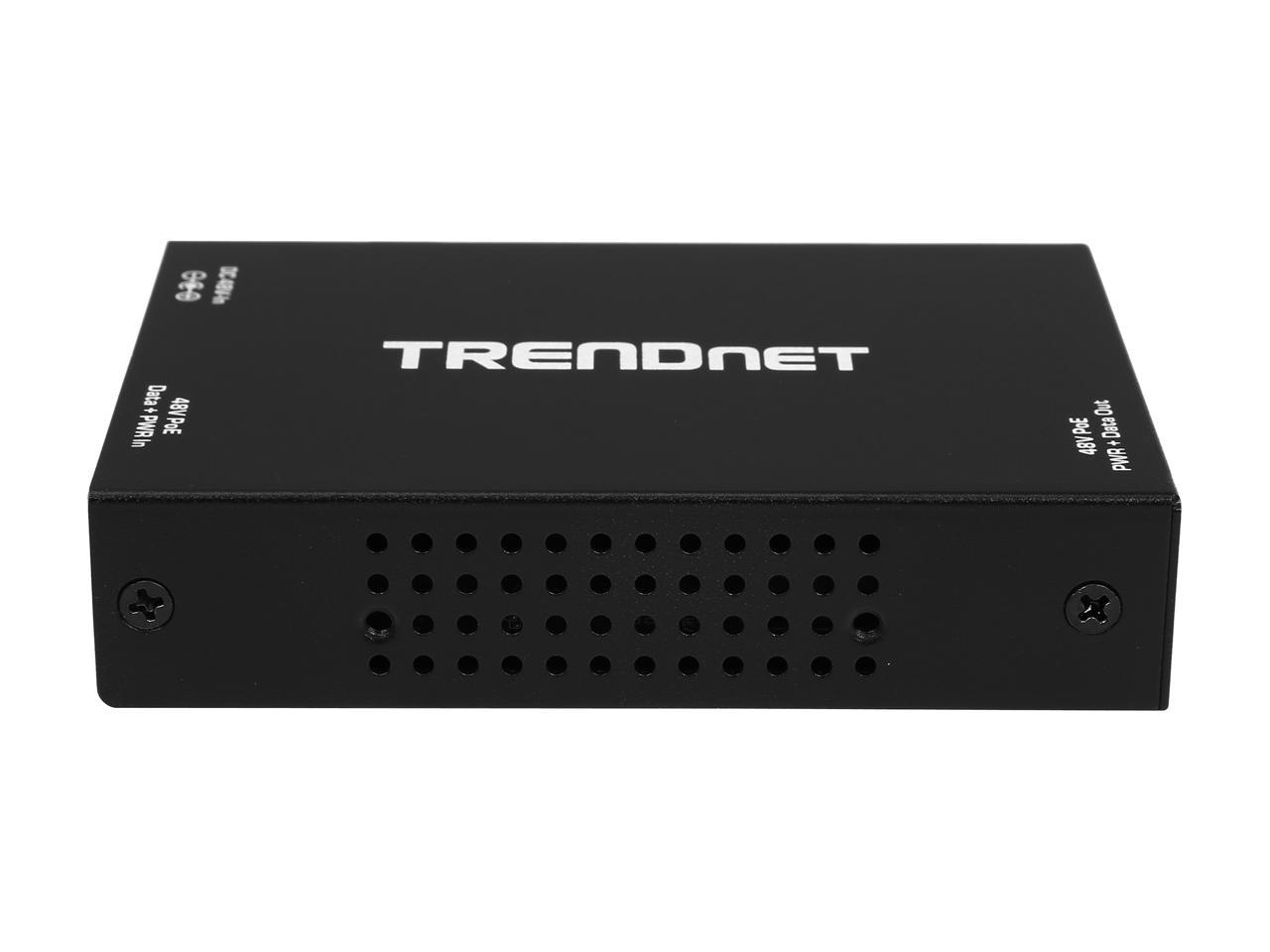 TRENDnet TPE-E100 1-port 10/100/1000Mbps PoE+ / PoE Repeater