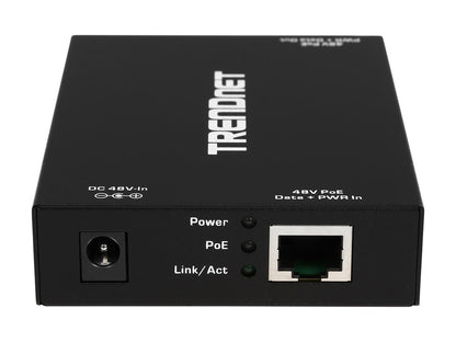 TRENDnet TPE-E100 1-port 10/100/1000Mbps PoE+ / PoE Repeater