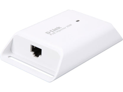D-Link DPE-301GI Gigabit PoE+ Injector, 30 Watts, 802.3af/at Compliant, up to 100m (328ft)