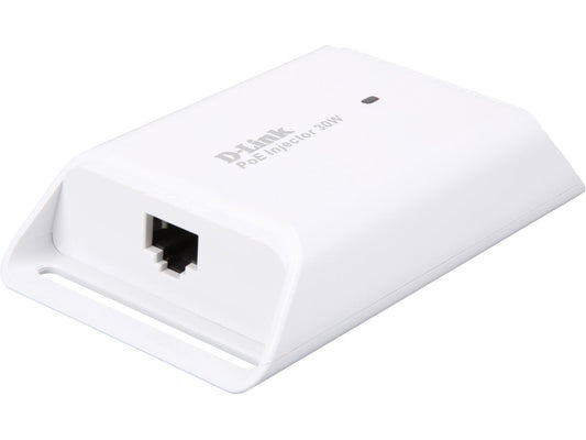 D-Link DPE-301GI Gigabit PoE+ Injector, 30 Watts, 802.3af/at Compliant, up to 100m (328ft)