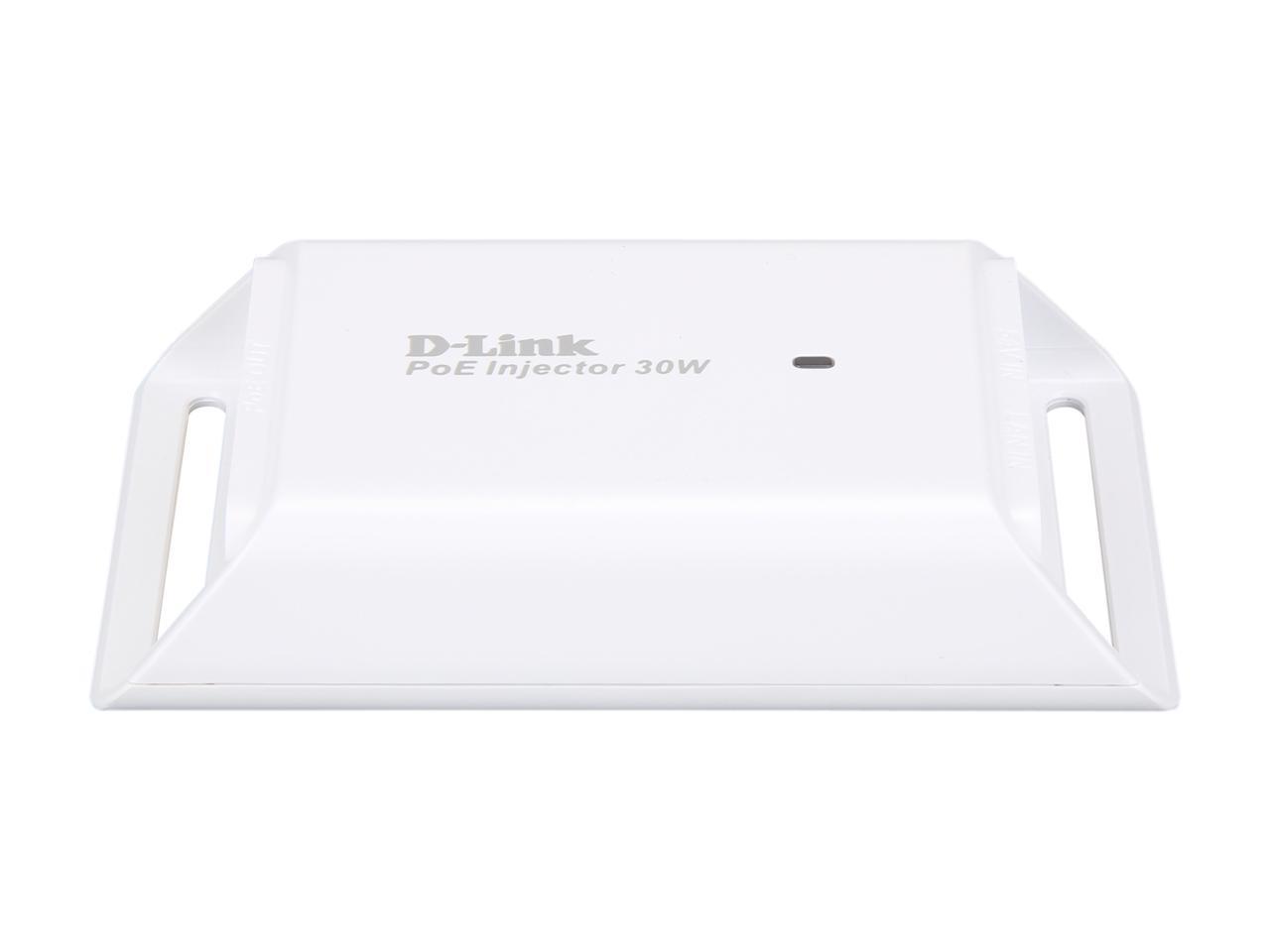 D-Link DPE-301GI Gigabit PoE+ Injector, 30 Watts, 802.3af/at Compliant, up to 100m (328ft)