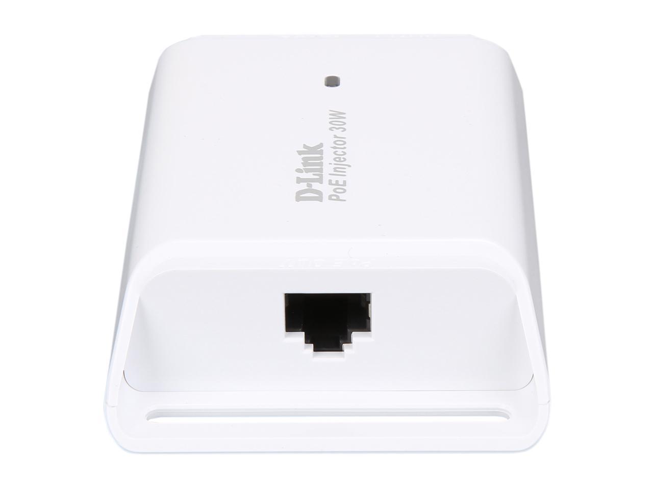 D-Link DPE-301GI Gigabit PoE+ Injector, 30 Watts, 802.3af/at Compliant, up to 100m (328ft)