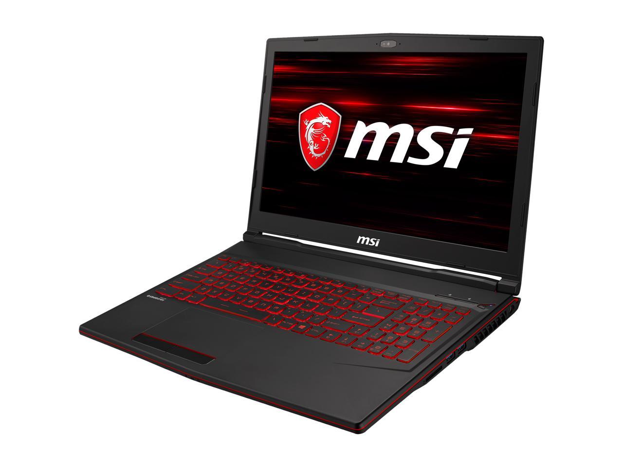 MSI GL63 8RC-068 15.6" IPS GTX 1050 4 GB VRAM i7-8750H 16 GB Memory 128 GB SSD 1 TB HDD Windows 10 Home 64-Bit Gaming Laptop
