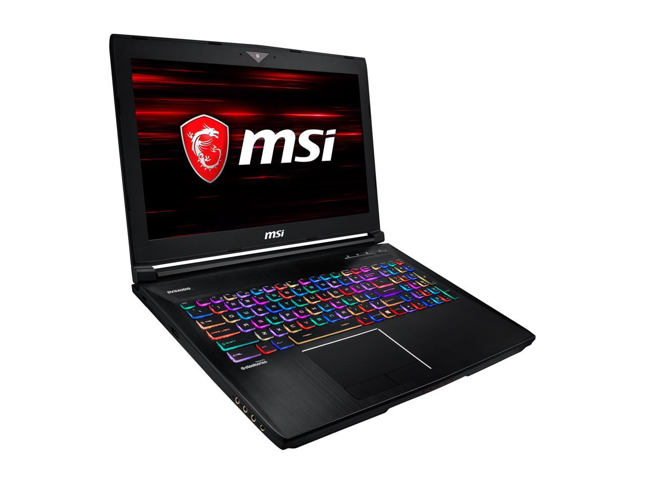 MSI GT63 TITAN-047 15.6" 120 Hz FHD GTX 1070 8 GB VRAM i7-8750H 16 GB Memory 256 GB NVMe SSD 1TB HDD Windows 10 Pro 64-Bit Gaming Laptop