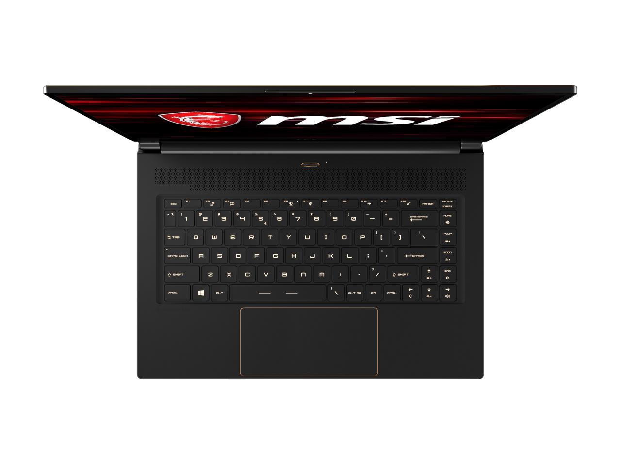 MSI GS Series GS65 Stealth-007 15.6" 144 Hz Intel Core i7 8th Gen 8750H (2.20 GHz) NVIDIA GeForce RTX 2060 16 GB Memory 256 GB NVMe SSD Windows 10 Pro 64-bit Gaming Laptop