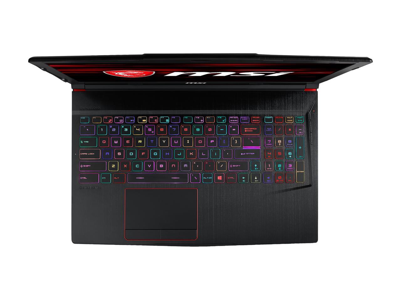 MSI GE Series GE63 Raider RGB-499 15.6" 144 Hz IPS Intel Core i7 9th Gen 9750H (2.60 GHz) NVIDIA GeForce RTX 2080 32 GB Memory 512 GB NVMe SSD Windows 10 Home 64-bit Gaming Laptop
