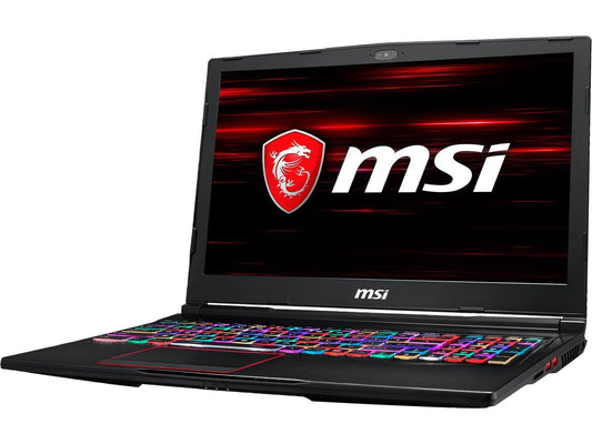 MSI GE Series GE63 Raider RGB-499 15.6" 144 Hz IPS Intel Core i7 9th Gen 9750H (2.60 GHz) NVIDIA GeForce RTX 2080 32 GB Memory 512 GB NVMe SSD Windows 10 Home 64-bit Gaming Laptop