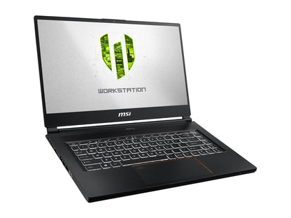 MSI WS Series WS65 9TL-685 Mobile Workstation Intel Core i9 9th Gen 9880H (2.30 GHz) 32 GB Memory 1 TB NVMe SSD NVIDIA Quadro RTX 4000 15.6" Windows 10 Pro 64-bit
