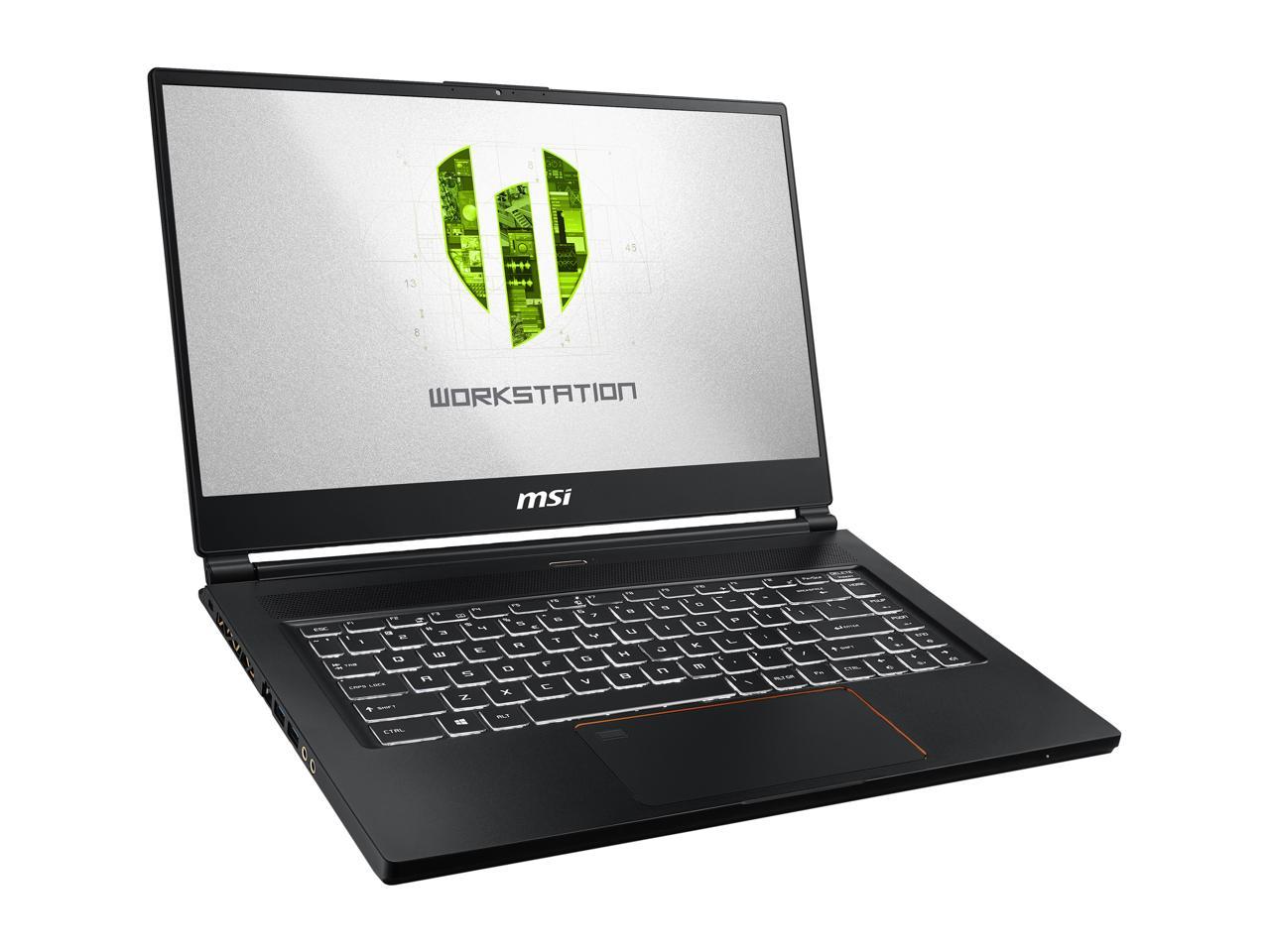 MSI WS Series WS65 9TL-686 Mobile Workstation Intel Core i7 9th Gen 9750H (2.60 GHz) 32 GB Memory 512 GB NVMe SSD NVIDIA Quadro RTX 4000 15.6" Windows 10 Pro 64-bit