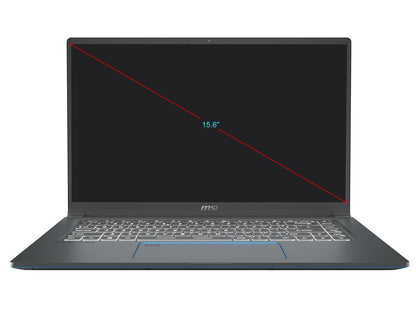 MSI Laptop Prestige 15 A10SC-010 Intel Core i7 10th Gen 10710U (1.10 GHz) 32 GB Memory 1 TB NVMe SSD NVIDIA GeForce GTX 1650 15.6" 4K/UHD Windows 10 Pro 64-bit