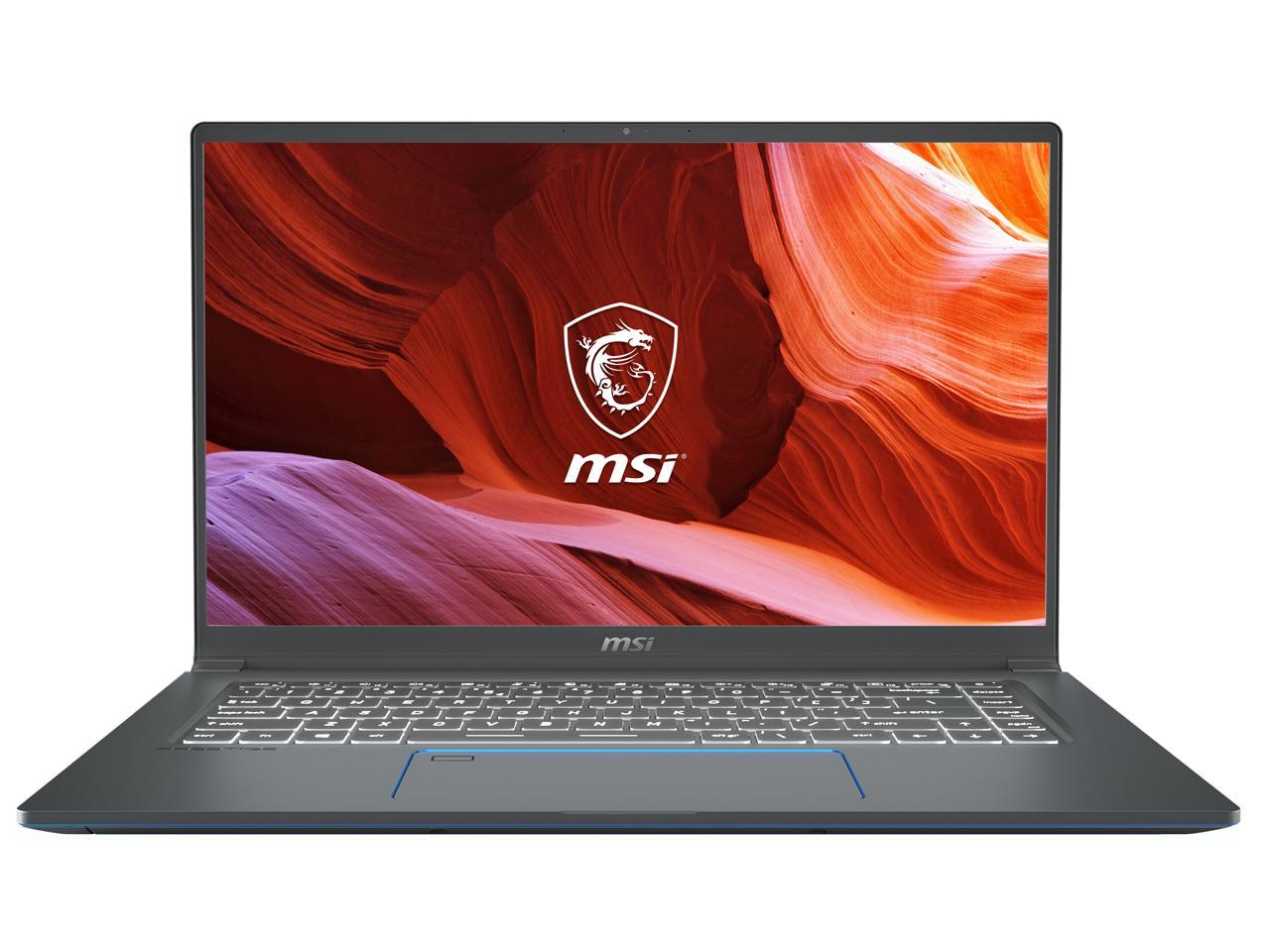 MSI Laptop Prestige 15 A10SC-011 Intel Core i7 10th Gen 10710U (1.10 GHz) 16 GB Memory 512 GB NVMe SSD NVIDIA GeForce GTX 1650 15.6" Windows 10 Pro 64-bit