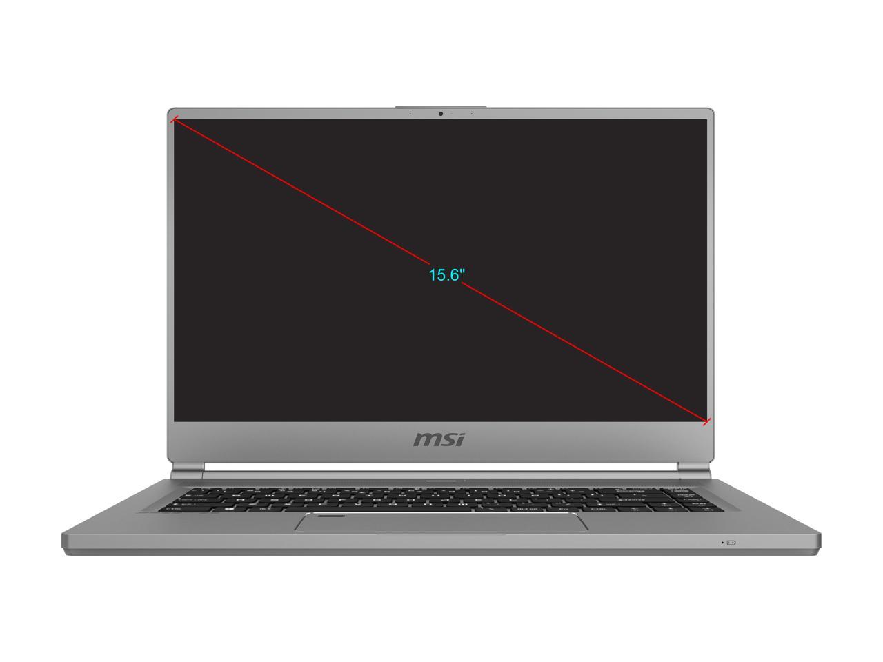 MSI Laptop P Series P65 Creator-253 Intel Core i7 8th Gen 8750H (2.20 GHz) 32 GB Memory 512 GB NVMe SSD NVIDIA GeForce RTX 2070 Max-Q 15.6" Windows 10 Pro 64-bit