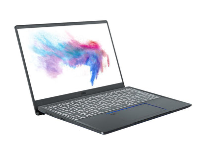 MSI Laptop Prestige 14 A10SC-020 Intel Core i5 10th Gen 10210U (1.60 GHz) 16 GB Memory 512 GB NVMe SSD NVIDIA GeForce GTX 1650 Max-Q 14.0" Windows 10 Pro 64-bit