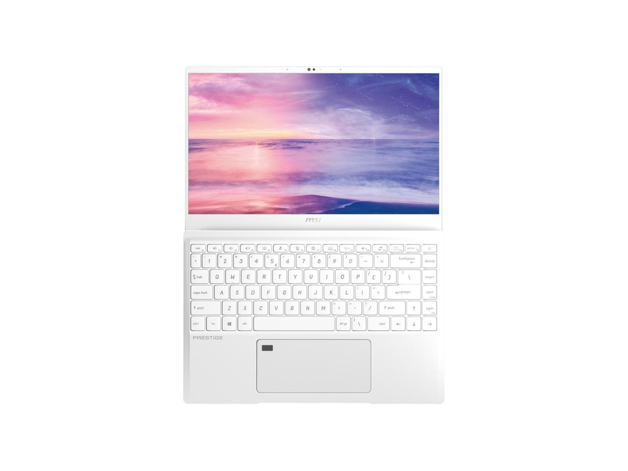 MSI Laptop Prestige 14 A10SC-051 Intel Core i7 10th Gen 10710U (1.10 GHz) 16 GB Memory 512 GB NVMe SSD NVIDIA GeForce GTX 1650 Max-Q 14.0" Windows 10 Pro 64-bit