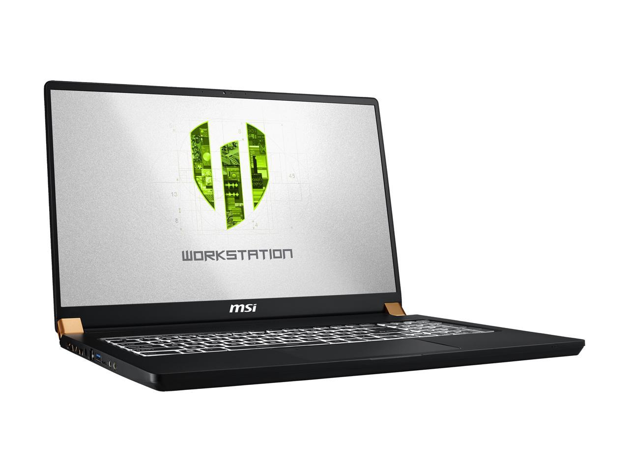 MSI WS Series WS75 9TK-1091 Mobile Workstation Intel Core i7 9th Gen 9750H (2.60 GHz) 32 GB Memory 512 GB NVMe SSD NVIDIA Quadro RTX 3000 17.3" 4K/UHD Windows 10 Pro 64-bit