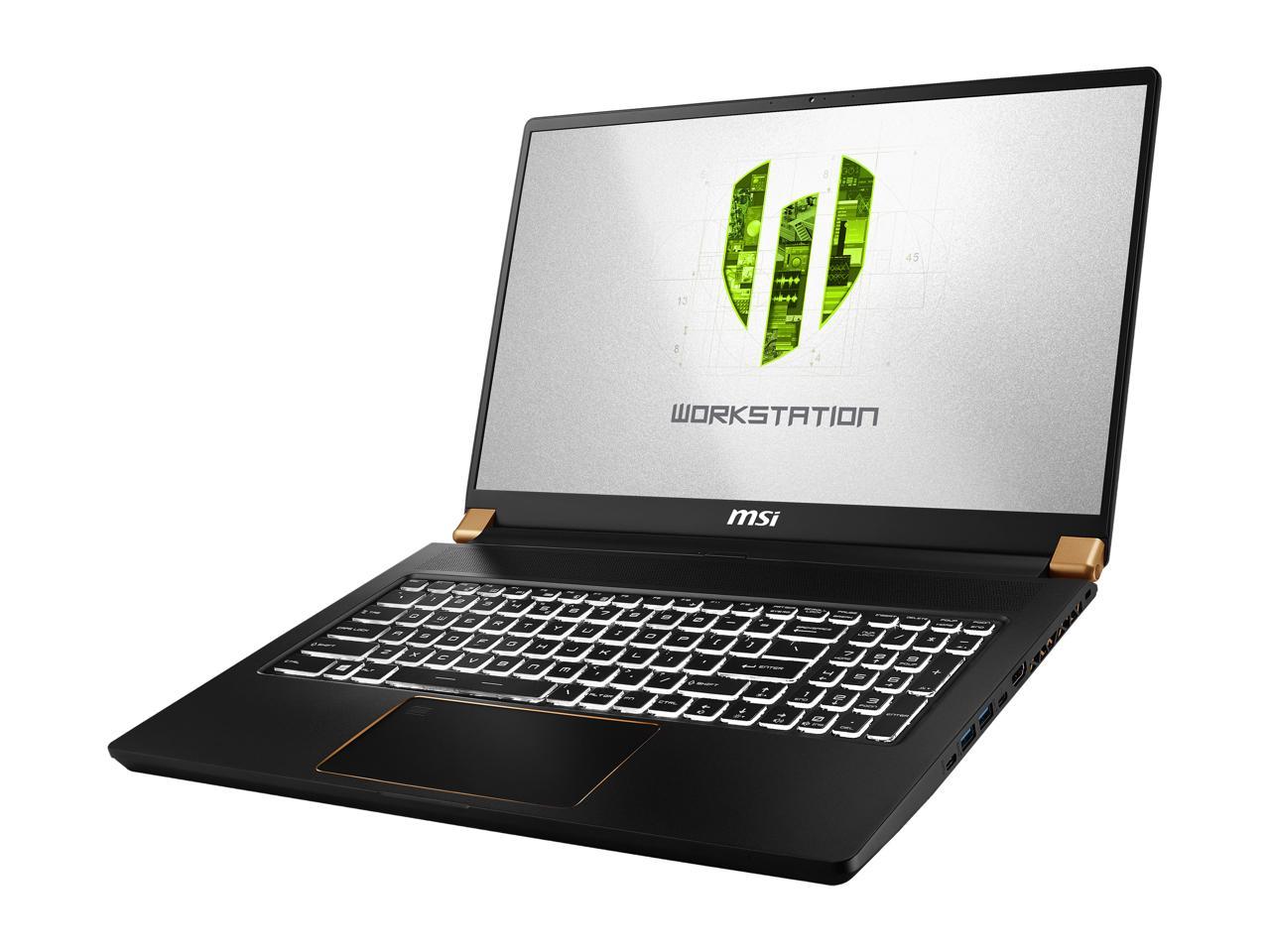 MSI WS Series WS75 9TK-1091 Mobile Workstation Intel Core i7 9th Gen 9750H (2.60 GHz) 32 GB Memory 512 GB NVMe SSD NVIDIA Quadro RTX 3000 17.3" 4K/UHD Windows 10 Pro 64-bit