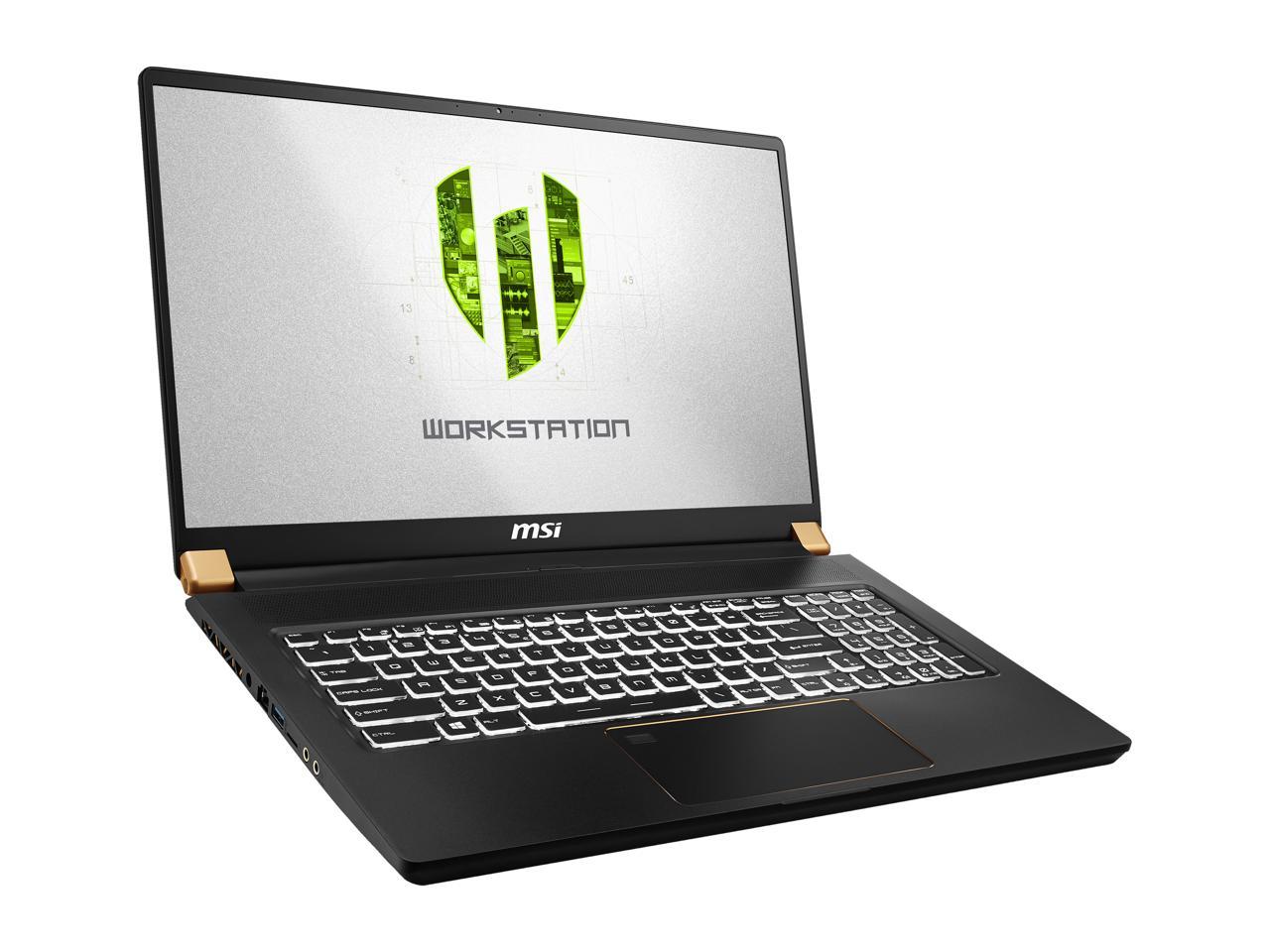MSI WS Series WS75 9TK-1091 Mobile Workstation Intel Core i7 9th Gen 9750H (2.60 GHz) 32 GB Memory 512 GB NVMe SSD NVIDIA Quadro RTX 3000 17.3" 4K/UHD Windows 10 Pro 64-bit