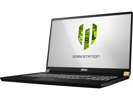 MSI WS Series WS75 9TK-1091 Mobile Workstation Intel Core i7 9th Gen 9750H (2.60 GHz) 32 GB Memory 512 GB NVMe SSD NVIDIA Quadro RTX 3000 17.3" 4K/UHD Windows 10 Pro 64-bit