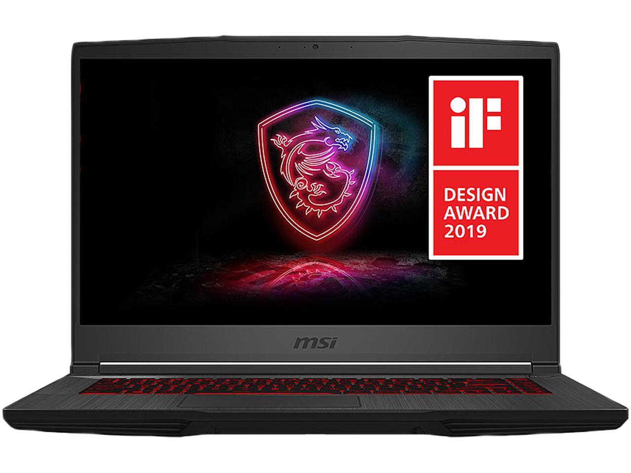 MSI GF65 THIN 9SEXR-250 - 15.6" - Intel Core i7-9750H - GeForce RTX 2060 - 8 GB DDR4 - 512 GB SSD - Gaming Laptop