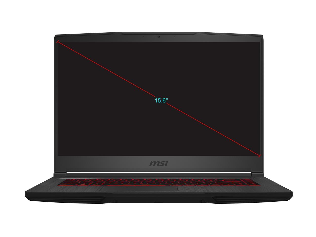 MSI GF65 THIN 9SEXR-250 - 15.6" - Intel Core i7-9750H - GeForce RTX 2060 - 8 GB DDR4 - 512 GB SSD - Gaming Laptop
